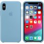Силиконов кейс от Apple за iPhone XS - син като синчец