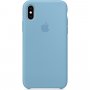 Силиконов кейс от Apple за iPhone XS - син като синчец