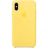 Силиконов кейс от Apple за iPhone XS - канарено жълт