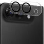 ENKAY Закалено стъкло за защита на лещите на задната камера за iPhone Duo - черно