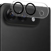 ENKAY Закалено стъкло за защита на лещите на задната камера за iPhone Duo - черно
