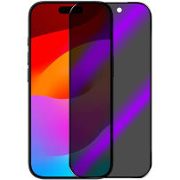 NORTHJO закалено 2.5D Anti-Spy и Anti-Blue-Ray стъкло с черна рамка за iPhone 18 Pro