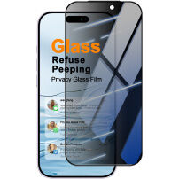 Imak закалено 2.5D Anti-Spy стъкло с черна рамка за iPhone 18 Pro
