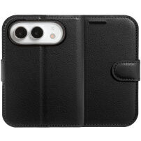 Калъф тип флип от PU кожа за iPhone Duo - черен