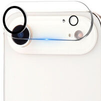 XDcase Закалено стъкло за защита на лещите на задната камера за iPhone Air - черно