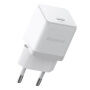 Baseus Палм зареждащ адаптер с USB-C порт - 20W - бял