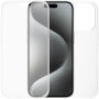 Калъф от две части за предната и задната страна за iPhone 15 Pro Max - прозрачен