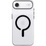 Прозрачен Кейс от твърда пластмаса с черен MagSafe за iPhone Air - чист