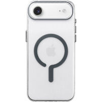 Прозрачен Кейс от твърда пластмаса със сив MagSafe за iPhone Air - прозрачен