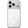 Прозрачен Кейс от твърда пластмаса с бял MagSafe за iPhone 17 Pro / 18 Pro - прозрачен
