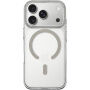 Прозрачен Кейс от твърда пластмаса с бежов MagSafe за iPhone 17 Pro / 18 Pro - прозрачен