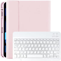 Калъф с клавиатура и място за Apple Pencil за iPad Pro 11" (2024/2025) - светлорозов