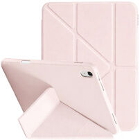 XDcase Y-fold Калъф с origami Стойка и място за Apple Pencil за iPad Air 13" (2024-2026) - розов