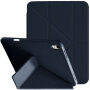 XDcase Y-fold Калъф с origami Стойка и място за Apple Pencil за iPad Air 4 (2020) / Air 5 (2022) / Air 11" (2024-2026) - тъмносин
