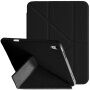 XDcase Y-fold Калъф с origami Стойка и място за Apple Pencil за iPad mini 6 / mini 7 - черен