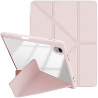 XDcase Калъф с origami Стойка и място за Apple Pencil за iPad Air 13" (2024-2026) / Pro 12,9" (2018-2022) - розов
