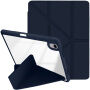 XDcase Калъф с origami Стойка и място за Apple Pencil за iPad Air 13" (2024-2026) / Pro 12,9" (2018-2022) - тъмносин