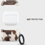 Burga калъф с десен и карабинер за AirPods 4 / 5 - Celestial
