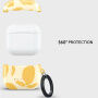 Burga калъф с шарка и карабинер за AirPods 4 / 5 - Lemon Tart