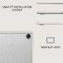 Burga матов Кейс с шарка за MacBook Air 13" (A2681 / A3113 / A3240 / A3449) - Barely Yours