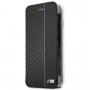 BMW калъф Carbon Book за iPhone 7 / 8 - черен