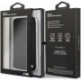 BMW калъф Carbon Book за iPhone 7 / 8 - черен