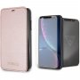 Guess Bundle калъф и закалено стъкло за iPhone XR – златно-розов