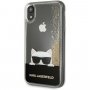 Karl Lagerfeld кейс Choupette с пайети за iPhone XR - златен