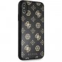 Guess Layer Glitter Peony кейс за iPhone X / XS - черен