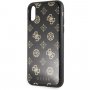 Guess Layer Glitter Peony кейс за iPhone X / XS - черен