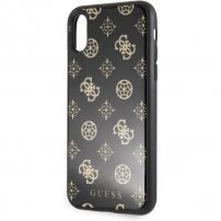 Guess Layer Glitter Peony кейс за iPhone X / XS - черен