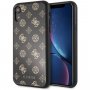 Guess Layer Glitter Peony кейс за iPhone XR - черен