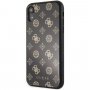 Guess Layer Glitter Peony кейс за iPhone XR - черен