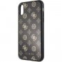 Guess Layer Glitter Peony кейс за iPhone XR - черен
