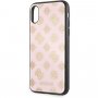 Guess Layer Glitter Peony кейс за iPhone X / XS - светлорозов