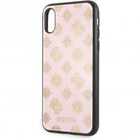 Guess Layer Glitter Peony кейс за iPhone X / XS - светлорозов