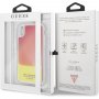 Guess кейс с течен пясък светещ в тъмното за iPhone X / XS - розов