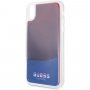 Guess кейс с течен пясък светещ в тъмното за iPhone XR - червен