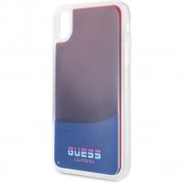 Guess кейс с течен пясък светещ в тъмното за iPhone XR - червен