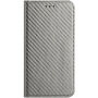 Калъф тип флип с шарка от въглеродни влакна за iPhone 17 Pro / 18 Pro - сив