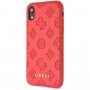 Guess Debossed Peony кейс за iPhone XR - червен