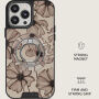 Burga Barely Yours магнитен MagSafe въртяща се на 360° Стойка за iPhone - сребрист