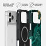Burga Tough Кейс с десен и MagSafe за iPhone 17 Pro / 18 Pro - Emerald Pool
