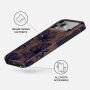 Burga Tough Кейс с десен и MagSafe за iPhone 17 Pro / 18 Pro - Velvet Night