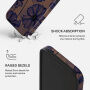 Burga Tough Кейс с десен и MagSafe за iPhone 17 Pro / 18 Pro - Velvet Night