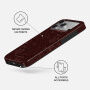 Burga Tough Кейс с десен и MagSafe за iPhone 17 Pro Max / 18 Pro Max - Capulet