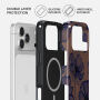 Burga Tough Кейс с десен и MagSafe за iPhone 17 Pro Max / 18 Pro Max - Velvet Night