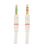 Адаптер / аудио адаптер за слушалки - от jack 3,5 mm към 2 x 3,5 mm - бяло