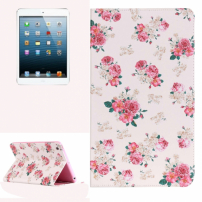Калъф със стойка и място за документи за iPad mini / mini 2 / mini 3 – цветове на рози