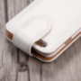 Отварящ се елегантен флип калъф за Apple iPhone 6S / 6 – бяло-кафяв